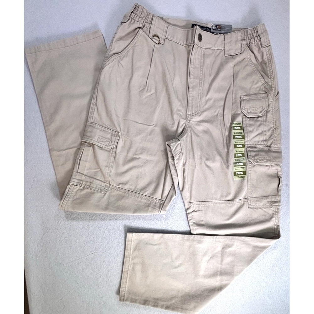 NWT 5.11 Tactical The Original Canvas Cargo Pants Mens 34x32 Khaki Utility